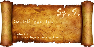 Szilágyi Ida névjegykártya
